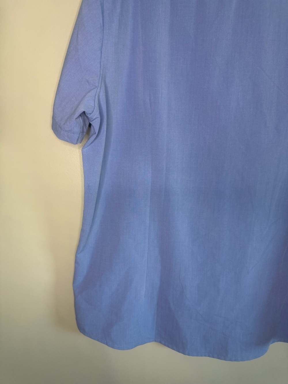 Coofandy Men's Blue Guayabera Openwork Detail Panels Cuban Short-Sleeve size XL - Picture 11 of 13